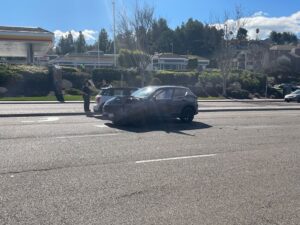 Los Angeles, CA - Four Hurt in Three-Car Crash on East Florence Ave.