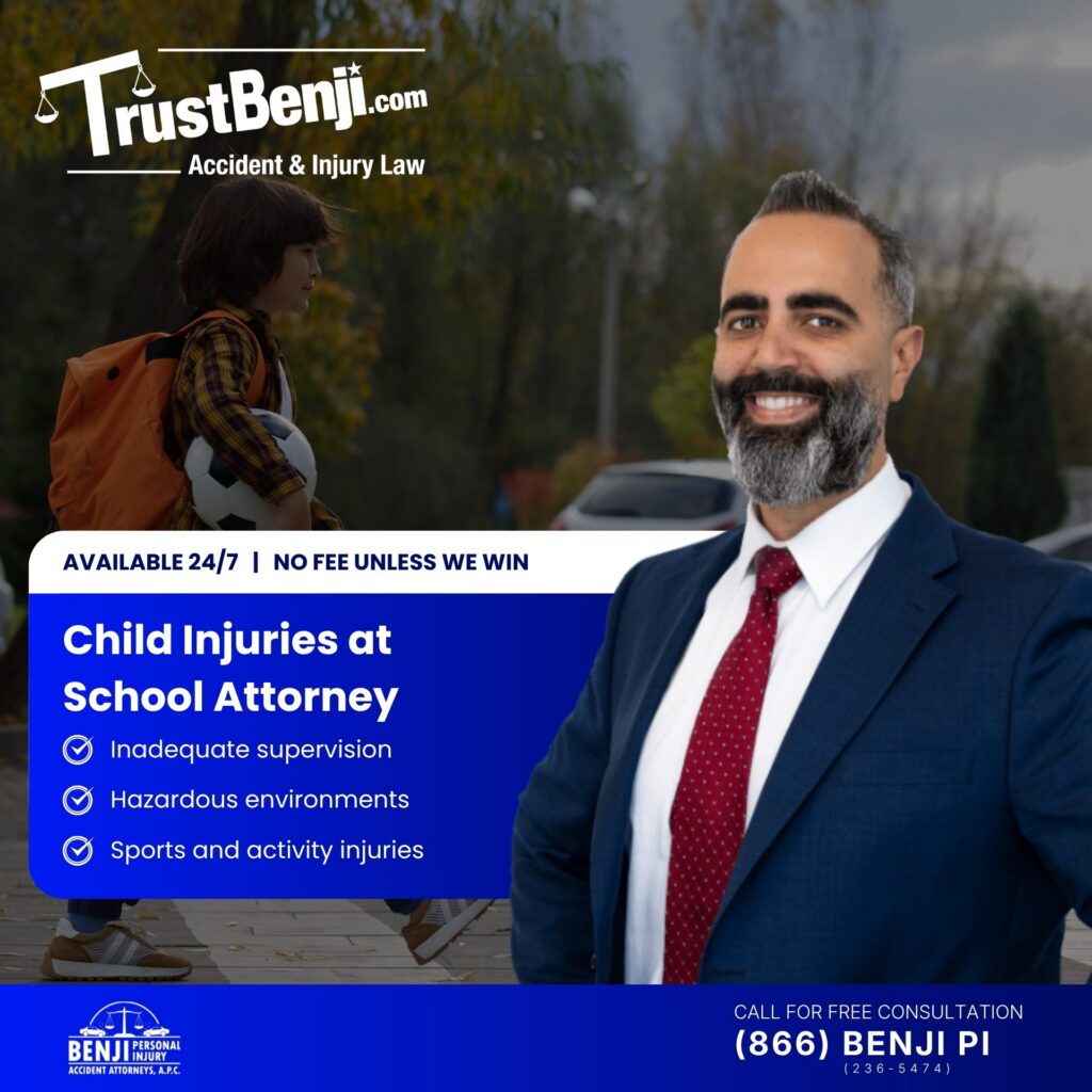 Child gets injured at school injury attorney for families